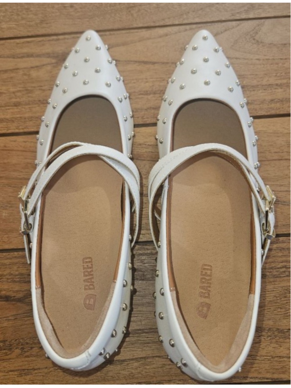 Bared Footwear Pipilo Size 40 Studded Maryjane Flat - Picture 6 of 7